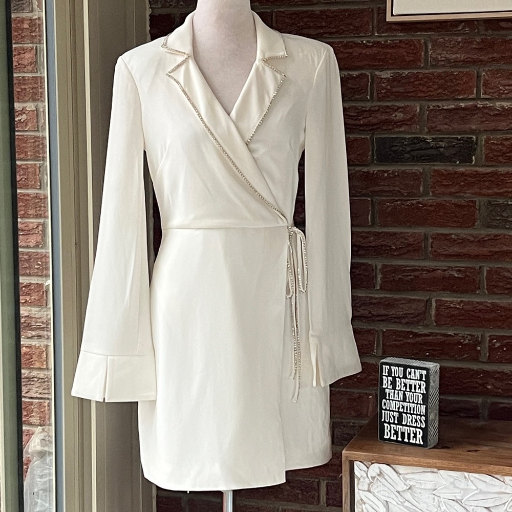 Cinq à Sept Revolve Barette Crystal-Trim Blazer Dress Size 2 NWT - Picture 7 of 11